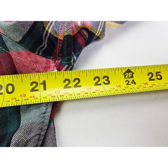 J. Crew Slim Oxford Size Large Mens Multi Check Button Down Long Sleeve Shirt - Picture 2 of 10